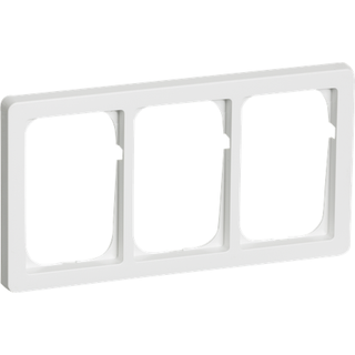 LK FUGA Baseline 63 ramme 3x1½ modul, hvid