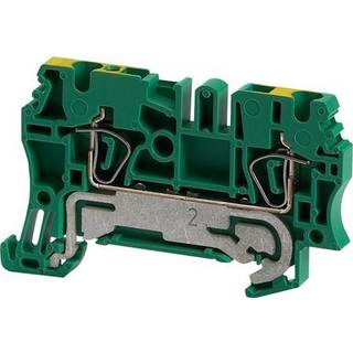 Rockwell Jordklemme  fjeder 2.5mm, grøn/gul