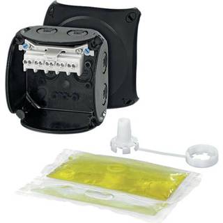 Hensel Dåse vandtæt 0,75-2,5mm² sort 93x93x62mm