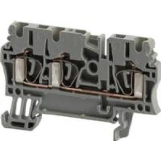 Rockwell Gennemgangsklemme fjeder, 2.5mm 1/2, grå