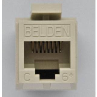 Belden Modular jack k6 utp gf key hvid