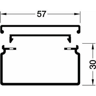 Hager Kabelkanal komplet lf 30060 g