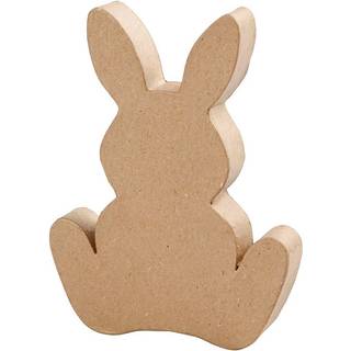 Håndlavet Harefigur i Papmaché - 18 cm Høj