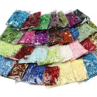 Pailletter 6 mm - 32x25g til kreative projekter