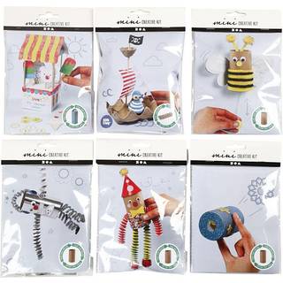 Mini DIY Kit - 6 kreative sæt til børn