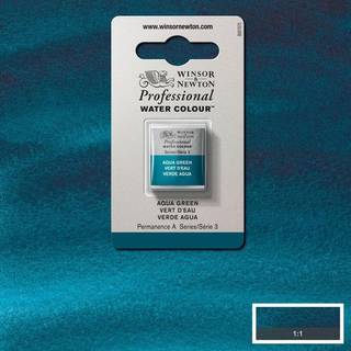 Winsor & Newton Professional akvarelfarve half pan Aqua Green 697