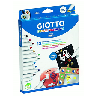 Giotto Decor Materials Fibertusser 12-pak, Multifarvet
