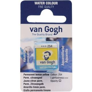 van Gogh akvarelfarve half pan – Permanent Lemon Yellow 254