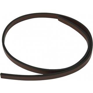 Brunt Imiteret Læderbånd 10 mm x 1 m - Holdbart Design
