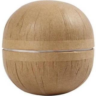 To-delte papkugler 8 cm - 4 stk. til dekoration