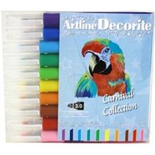 Decorite Flat pastel sæt, Artline EDF-3W10A Carnival