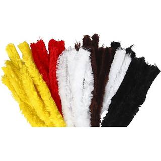 Chenille Piberensere, 40 cm, 48 stk. Ass. Farver