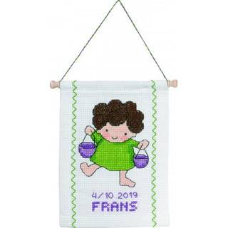 Permin Broderikit Stjernetegn Vægt 18 x 25 cm - 13-8819