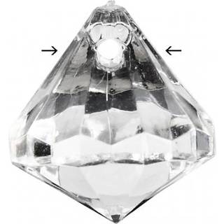 Klar Akryl Prisme 17x16 mm - 43 stk. til Dekoration
