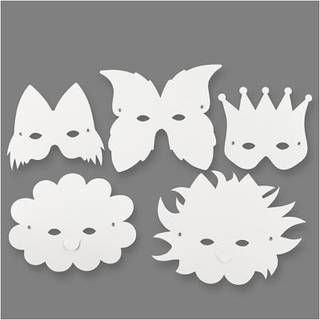 Creativ Company Fantasy masks White 5pcs.