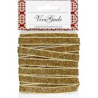 Elegant guld dekorationbånd 10 mm x 5 m
