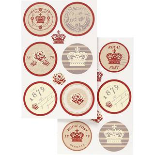Selvklæbende Motivstickers - 4 Designs, 9x14 cm