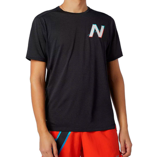 New balance printed impact run t-shirt herre