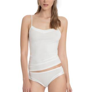 Calida Cate Satin Spagetti Top - White - X-Small