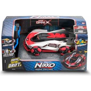 Nikko RC Nano Omni X fjernstyret bil med power drift og 360 grader spin - Galactic Red
