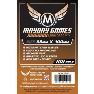 (65x100 mm) Mayday Games Card Sleeves - Magnum Ultra-Fit - Purple