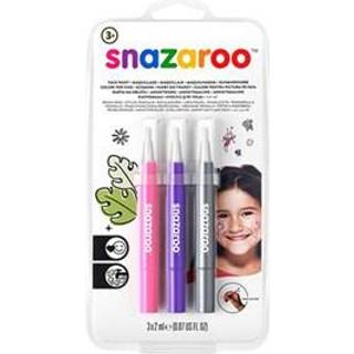 Snazaroo ansigtsmaling penselmaling 3 stk.