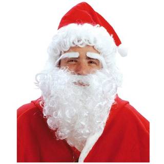 Nissehue med hår, skæg og øjenbryn