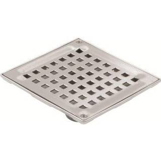 Blücher Square gulvafløb med lodret 40 mm udløb. Beton og fliser. Rustfrit stål