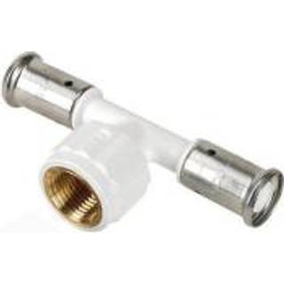 Henco pres tee PVDF med indvendig gevind 26 x 3/4 x 26 mm