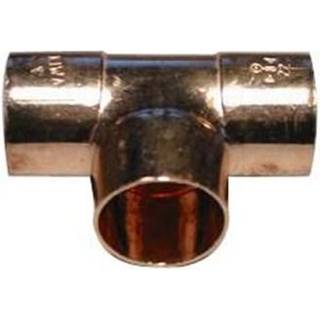 Lodde tee 54 mm. Med loddemuffer