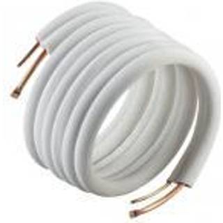 isolerede kølerør Uden flange og omløber 1/4''x 3/8''. Lgd. A 20 mtr.