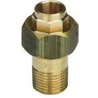 Lodde union 1/2" - 18 mm. Med en rørgevindnippel og en loddemuffe