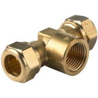 Vsh Fabrieken Vsh kompression tee muffe 18 mm x 3/4x18 mm