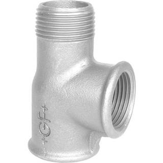 +GF+ Tee galvaniseret muffe/muffe/nippel 1/2