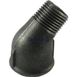 Vinkel 1/2'' 45gr muf/nip sort