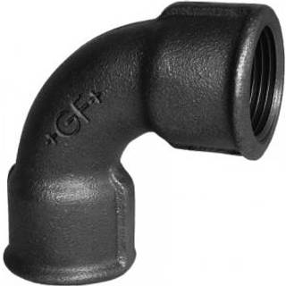 Bøjning Kort Sort 3/4" Muffe-Muffe