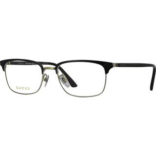 Gucci Mand GG0131O 001 Optiske stel Metal Sort Transparent Firkantet