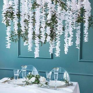 Hvid blomsterranke