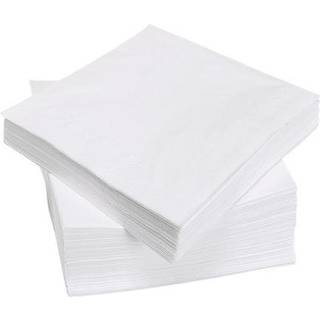 Duni servietter 3-lags 24x24cm Svanemærket hvid