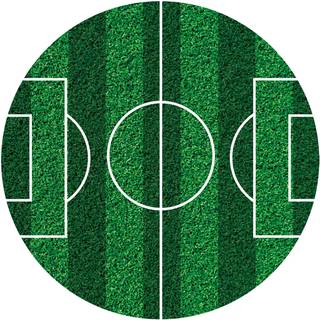 Fodbold, Kage Print Ø16cm - Dekora