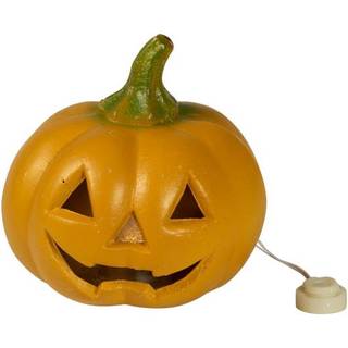 Halloween græskar med LED 12cm
