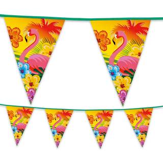 Vimpel Guirlande Flamingo 20x30 Cm 6 Meter