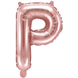 Folieballon Bogstav P rose guld 35 cm – Perfekt til fødselsdage og festlig pynt