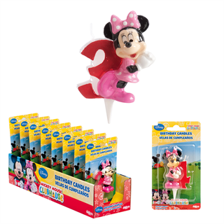 Disney Fødselsdagslys 3D, Minnie Mouse nr. 3 - Dekora