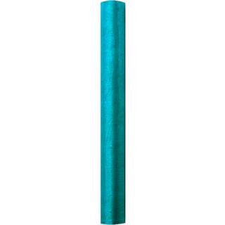 Organza Turkis 0,36 x 9 meter - glat silkelook