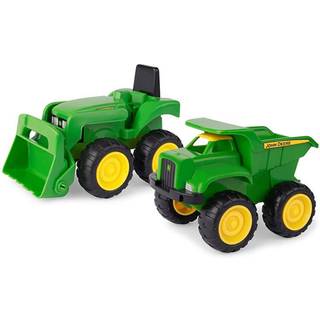 John Deere Mini Sandbox Tractor And Dump Truck Set