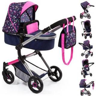 Bayer Design NEO VARIO Kombi Dukkevogn , Mørkeblå/Pink