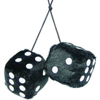 Terning 6x6 cm sort