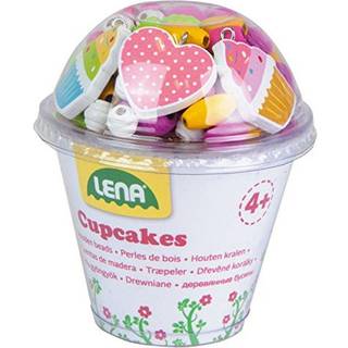 Træperler Cupcake Pink - Lav-det-selv Halskæde