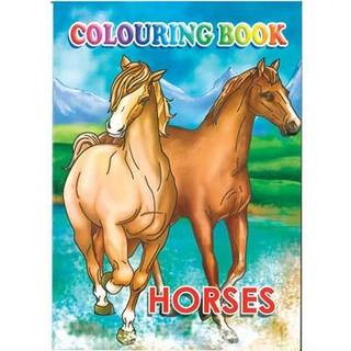 Malebog A4 Horses, 16 sider Malebog Horses Sider: 16 Størrelse: A4 Motiver: Heste.